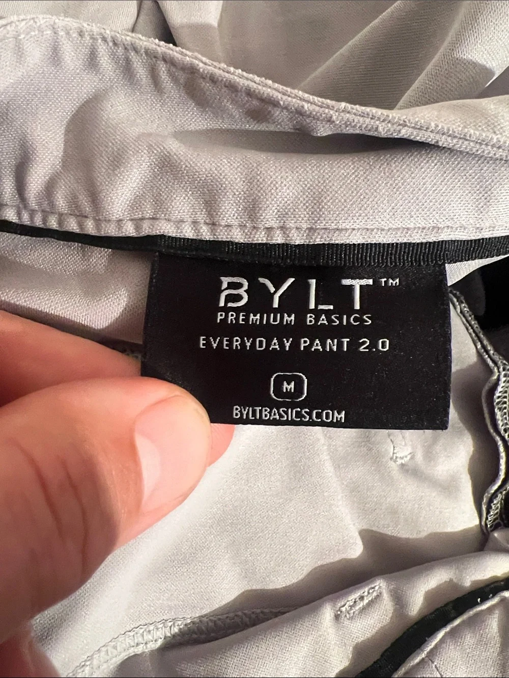 BYLT Basics The Everyday Pant 2.0 in Grey, Men’s size Medium